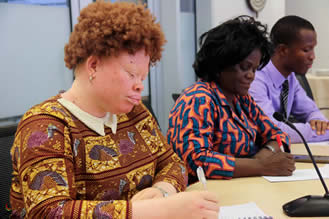 Civil society participants during the Ghana video conference