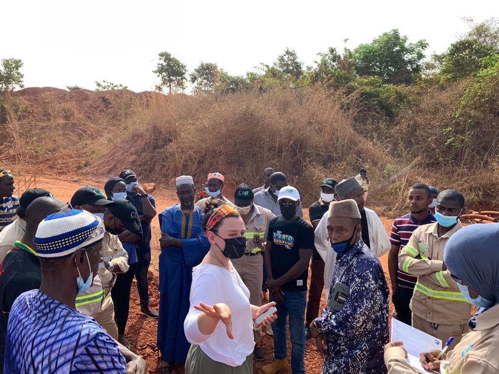 CAO team during a mediation process. Sangaredi, Guinea